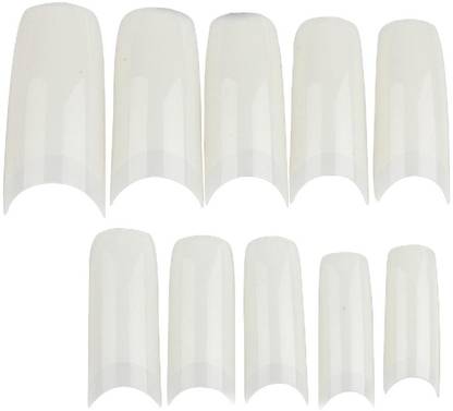 Cartking 500 Pcs Half White Acrylic Nail Extensions For Dramatic Look Empress Curve Perfect For Nails Extension Nail Salons And Diy Nail Art White Price In India Buy Cartking 500 Pcs Half