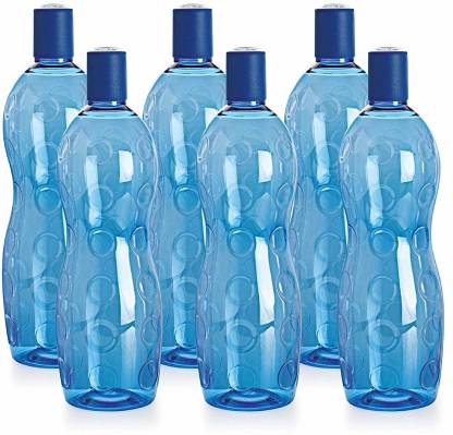 cello Polka Water Bottle (Pack of 6) 1000 ml Bottle  (Pack of 6, Blue, Plastic)