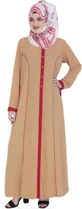 modestly A0010 Polyester Blend Solid Abaya