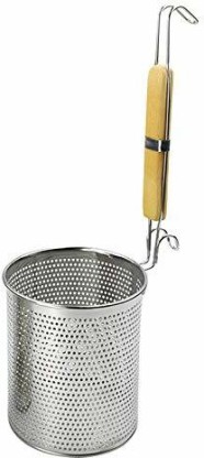 17 x 17 x 33 cm IBILI Frying Basket with Handle nickel-plated metal Silver 
