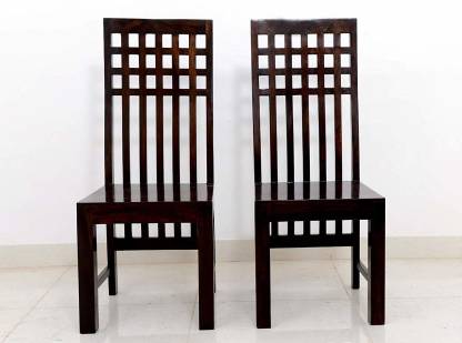 Abishaka Decor Solid Wood Dining Chair, Natural Finish Wood Dining Chairs