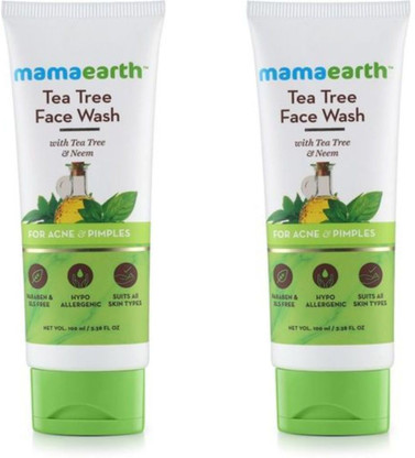 mamaearth tea tree face wash flipkart