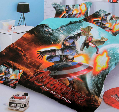 superhero double bed sheets