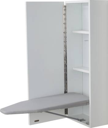Invisible Bed Wall Mounted Wooden Cabinet With Foldable Ironing Table Color White Board In India Foldable Ironing Table, Ironing Board Cabinet Dimensions