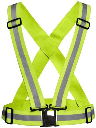 Safety Reflective Vest Straps Tape Hight Visibility For Night Cycling JA 