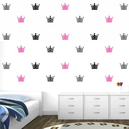Stickme Princess Crown Pattern Creative Decorative Full Wall Sticker For Home Office School Kids Baby Rooms Sm666 A Price In India Buy Stickme Princess Crown Pattern