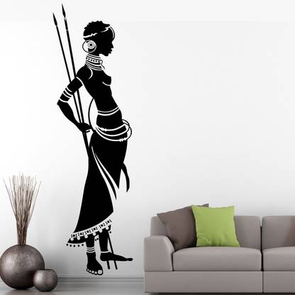 Stickme African Tribal Woman Decorative Creative Colorful Wall Sticker Sm725 A In India At Flipkart Com - Tribal Wall Art Stickers Stickme African Tribal Woman Decorative Creative Colorful Wall Sticker Sm725 A In India At Flipkart Com - Tribal Wall Art Stickers