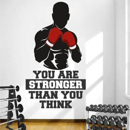 Stickme Gym Fitness Bodybuilding Office Sports Workout Boxing Inspirational Motivational Quotes Wall Sticker Sm786 A Price In India Buy Stickme Gym Fitness