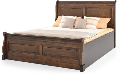 Wengy Finish Sydney Solid Wood King Hydraulic Bed – RoyalOak