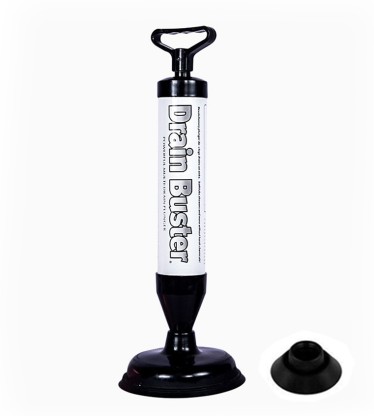 iTrend Drain Buster Unblocker Air Pump Plunger with 2 Cups For Toilet Sink Shower Bathtub 