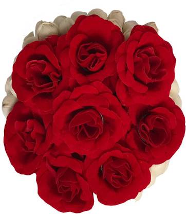 VinshBond Artificial Flower Bun Hair Flower Gajra Bun for Wedding and Parties for Women Red & White Color (Pack of 1) Bun Price in India - Buy VinshBond Artificial Flower Bun Hair VinshBond Artificial Flower Bun Hair Flower Gajra Bun for Wedding and Parties for Women Red & White Color (Pack of 1) Bun Price in India - Buy VinshBond Artificial Flower Bun Hair