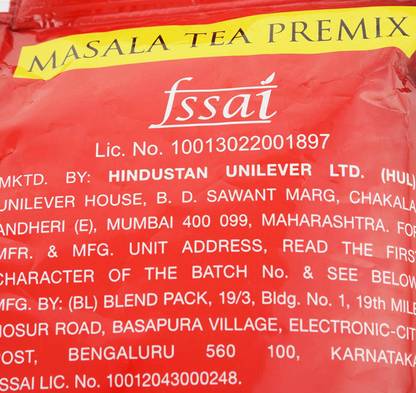 Brooke Bond Red Label Masala 1 Kg Pack Spices Masala Tea Pouch