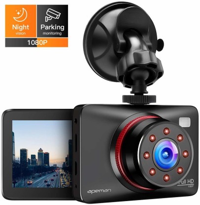 APEMAN 1080P FHD Dual In Car Dash Cam Camera DVR Digital Driving Video Recorder Front Cam and IP67 Water Resistance Rear View 170°Wide Angle 6G Lens with WDR Loop Recording G-sensor,Motion Detection 