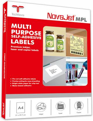 Novajet 1 A4 Size Sticker Paper Self-adhesive Paper Label Price in India - Buy Novajet 1 A4 Size ...