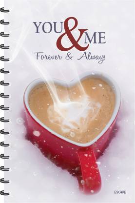 ESCAPER You & Me Forever & Always Designer Diary A5 Diary RULED 160 Pages