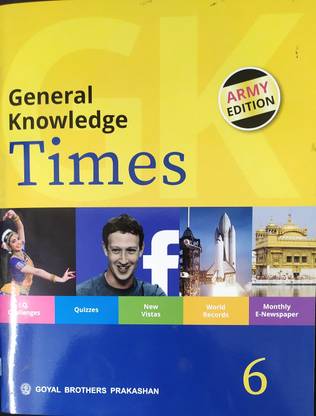 General Knowledge Times For Class 6 For 2020 2021 Examination Only Army Edition Buy General Knowledge Times For Class 6 For 2020 2021 Examination Only Army Edition By Gbp At Low Price In India Flipkart Com