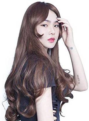 RAAYA Full Head Wig For Girls And Women Synthetic Curly Wigs For Women Looks Like Real Dark Brown Hair Extension Price in India - Buy RAAYA Full Head Wig For Girls And RAAYA Full Head Wig For Girls And Women Synthetic Curly Wigs For Women Looks Like Real Dark Brown Hair Extension Price in India - Buy RAAYA Full Head Wig For Girls And