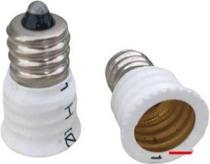 E14 Male to E12 Female Light Lamp Adaptor Light Socket Tools Holder Convert Y6L0 