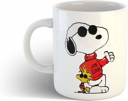 Artscoop Peanuts Snoopy Cute Funny Joe Cool's Printed Cartoons With Cool  Quotes Gifts For Friend Dog Lover Printed Coffee Ceramic Coffee Mug Price  in India - Buy Artscoop Peanuts Snoopy Cute Funny