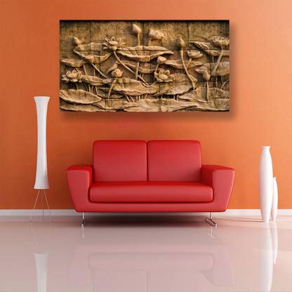 Download 3d Lotus Wall Poster For Wall Print Pictures For Living Room Modern Home Decoration Without Frame 48 Inch X24 Inch Paper Print Art Paintings Posters In India Buy Art