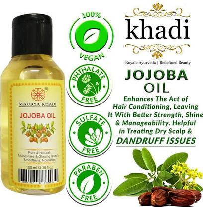MAURYA KHADI Pure & Natural Jojoba oil Hair Oil - Price in India, Buy MAURYA KHADI Pure & Natural Jojoba oil Hair Oil Online In India, Reviews, Ratings & Features | Flipkart.com