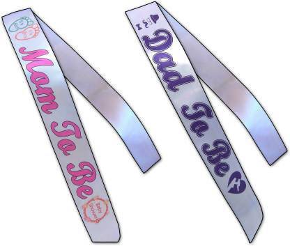 Tokriwala Baby Shower Mom Dad To Be Sashes Combo Price In India Buy Tokriwala Baby Shower Mom Dad To Be Sashes Combo Online At Flipkart Com
