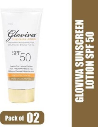 gloviva sunscreen lotion spf 50