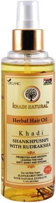 KHADI Natural Herbal Shankhpushpi with Rudraksha HAIR OIL Hair Oil - Price  in India, Buy KHADI Natural Herbal Shankhpushpi with Rudraksha HAIR OIL Hair  Oil Online In India, Reviews, Ratings & Features |