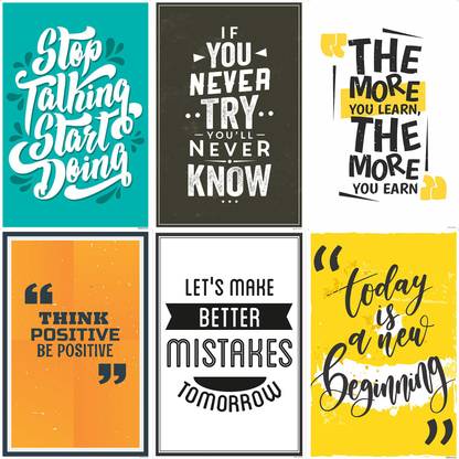 pix Inspirational Career Motivational Quotes For Work quotes self adhesive poster