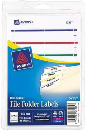 Flipkart.com | avery Plastic File Folder Labels - File Folder ...