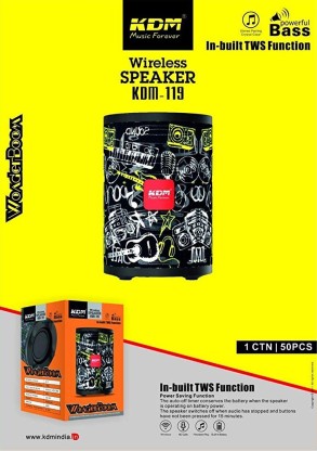 kdm bluetooth speaker sp 119