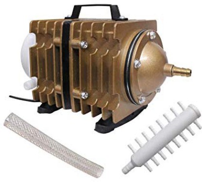 HarveyRudol85 220V 38L/Min Aquarium Air Pump Electromagnetic Air Compressor Oxygen Pump 