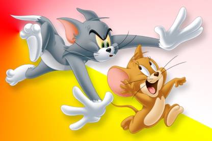 Tom and Jerry cartoon Painting Poster Waterproof Canvas Print for Kids  Room,Home Decor || bt1389-1 Fine Art Print - Animation & Cartoons posters  in India - Buy art, film, design, movie, music,