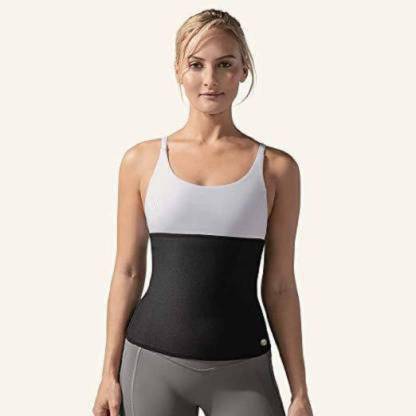 future fitness life Slim belt "XL" Size Soft Slim Sweat Belt, Slimming vest , Waist Trimmer, Tummy Trimmer, Stomach fat burner, Best Quality Super stretch hot slimming shaper belt for Men & Women Slimming Belt (Black) Slimming Belt