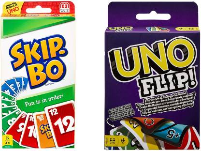 Tuski UNO Bo with UNO Flip Card Game UNO Skip Bo with UNO Flip Game . Buy Uno Skip Bo with Uno Flip Card Game toys in shop