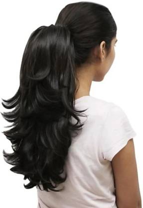 Rizi feather cut hair style pony tail Hair Extension Price in India - Buy  Rizi feather cut hair style pony tail Hair Extension online at 