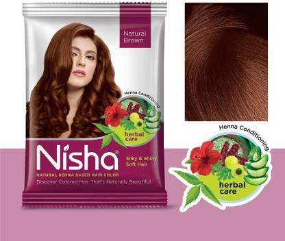 Nisha Natural Henna Based Hair Color Powder 15gm (Pack of 10) - Price in  India, Buy Nisha Natural Henna Based Hair Color Powder 15gm (Pack of 10)  Online In India, Reviews, Ratings