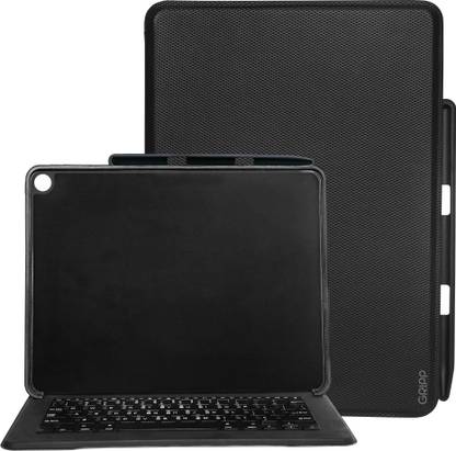 gripp bluetooth keyboard case for ipad pro 9 7 inch 2018 function with auto sleep wake smart water proof protective case cover black bluetooth