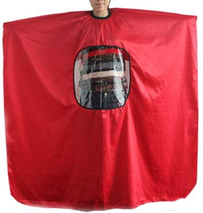 Sweetpea Barber Cape, Waterproof Hair Salon Cutting Capes Barber Shampoo  Cape, Haircut Apron Cloth with Transparent Viewing Window, Hairdresser  Apron, Haircut Cover for Men and Women(Red) Makeup Apron Price in India -