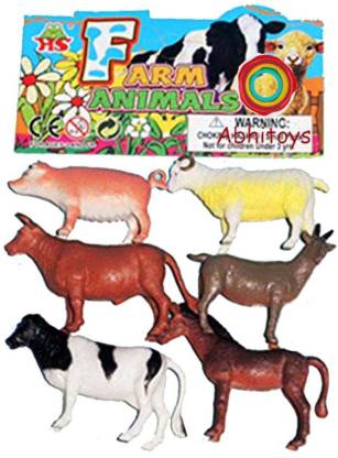 Partyhut Farm Animals Toy Realistic Farm Animal Model Action Figure (Pack  of 6) - Farm Animals Toy Realistic Farm Animal Model Action Figure (Pack of  6) . Buy Animal toys in India.