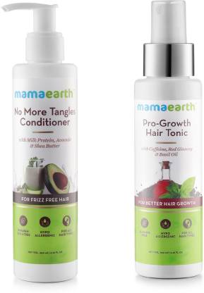 MamaEarth No More Tangles Conditioner,200ml+Pro-Growth Hair Tonic ,100ml -  Price in India, Buy MamaEarth No More Tangles Conditioner,200ml+Pro-Growth  Hair Tonic ,100ml Online In India, Reviews, Ratings & Features |  
