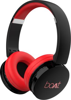 boAt Rockerz 370 Bluetooth Headset  (Fiery Red, On the Ear)