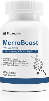 trexgenics memoboost advanced memory focus cognition brain ginkgo complex 60 veg caps