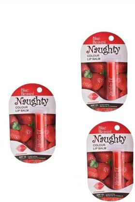 Blue Heaven Cosmetics Naughty Colour Lip Balm 4g Pack Of 3 Cherry Price In India Buy Blue Heaven Cosmetics Naughty Colour Lip Balm 4g Pack Of 3
