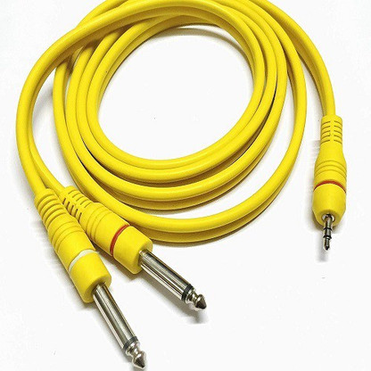 Mono Male Stereo Audio Y Splitter Cable 