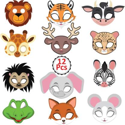 Party Propz Animal Eye mask -12 Pieces for Jungle Birthday Theme Decoration  Party Mask Price in India - Buy Party Propz Animal Eye mask -12 Pieces for  Jungle Birthday Theme Decoration Party