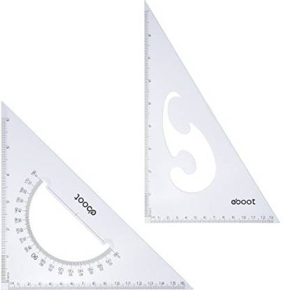 Eboot Large Triangle Ruler Square Set 30 60 And 45 90 Degrees Set Of 2 Ruler Flipkart Com