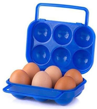 Egg Storage stand  Accessorio da cucina di alta qualità 19 * 13 * 6cm White sturdy Egg Holder rack metal Egg cestino può contenere fino a 6 uova  
