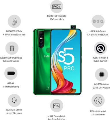 Infinix S5 Pro (Forest Green, 64 GB)