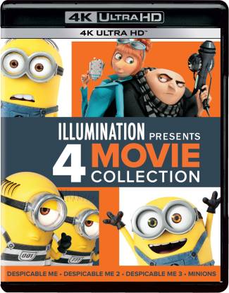 Illumination Presents: 4 Movies Collection - Despicable Me + Despicable Me  2 + Despicable Me 3 + Minions (4K UHD) (4-Disc Box Set) Price in India -  Buy Illumination Presents: 4 Movies